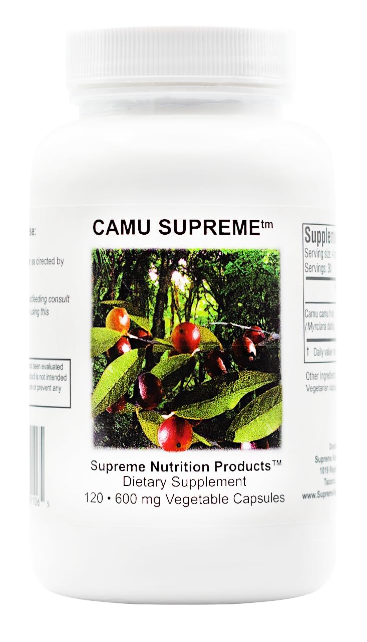 Supreme Nutrition Camu Supreme – 120 Pure Camu Camu Fruit Vegetarian Capsules