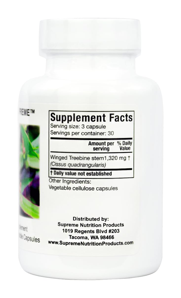 Supreme Nutrition Cissus Supreme – 90 Pure Winged Treebine Vegetarian Capsules