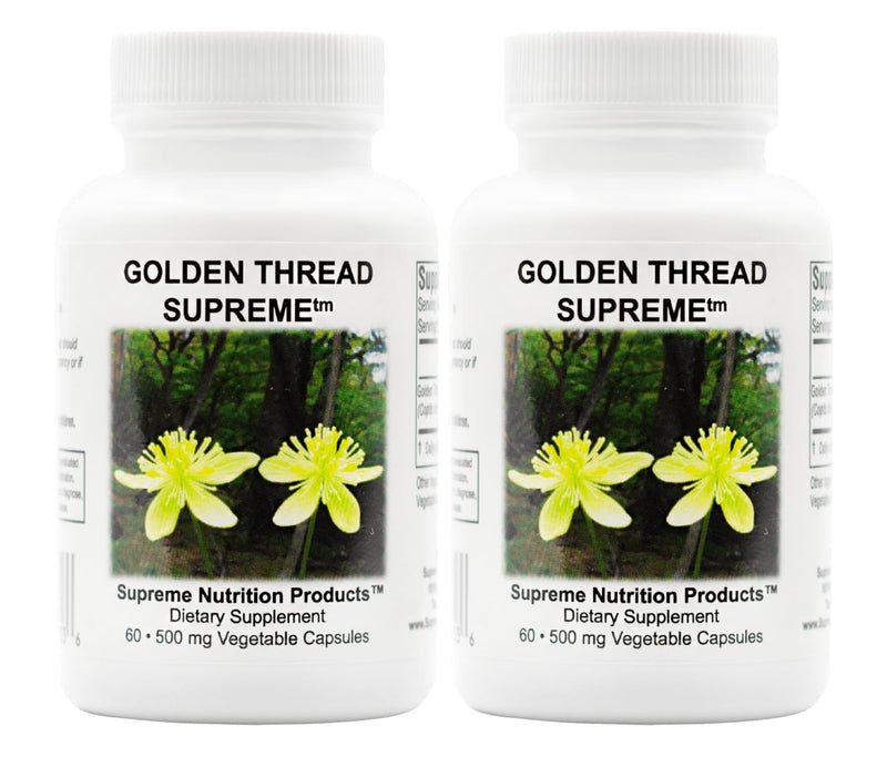 Supreme Nutrition Golden Thread Supreme – 60 Pure Coptis Chinensis Vegetarian Capsules (Pack of 2)