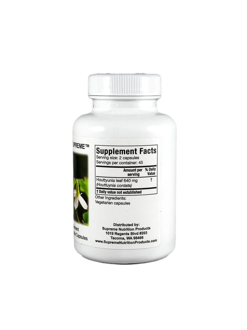 Supreme Nutrition Houttuynia Supreme - 90 Pure Herb Vegetarian Capsules