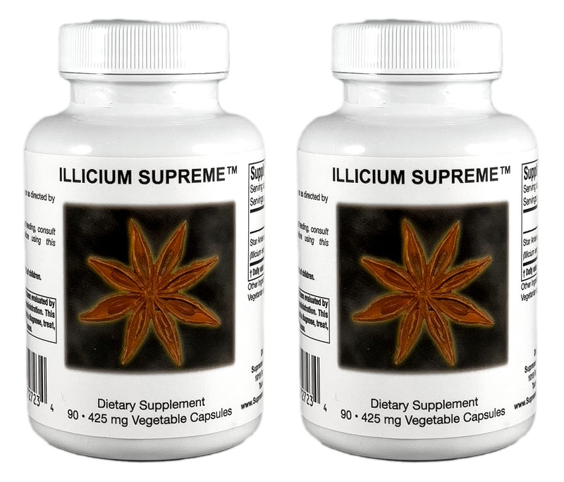 Supreme Nutrition Illicium Supreme – 90 Pure Star Anise Vegetarian Capsules (Two Pack)