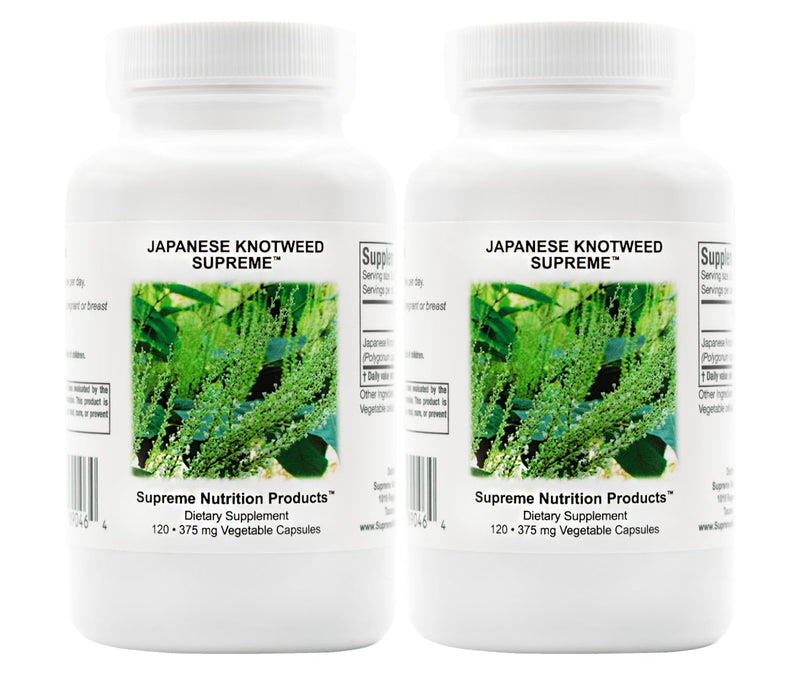 Supreme Nutrition Japanese Knotweed Supreme – 120 Pure Polygonum cuspidatum Vegetarian Capsules (2 Pack) | Lab-Tested & cGMP