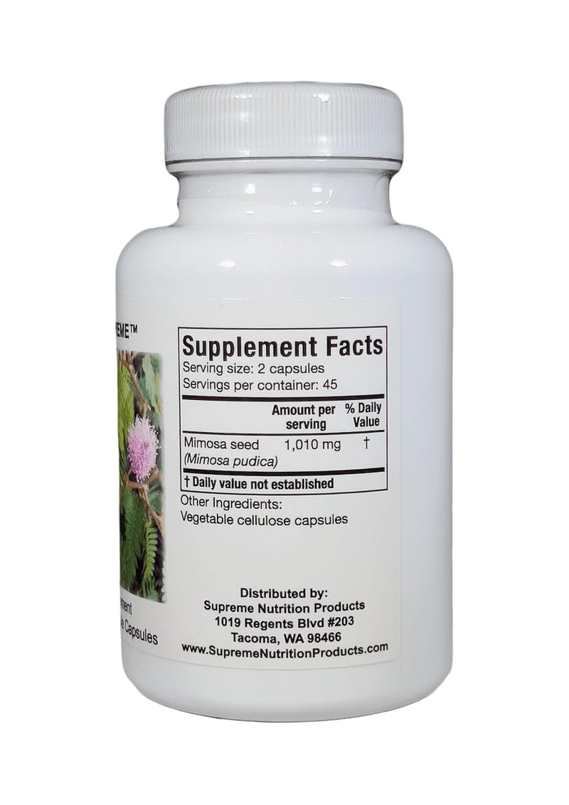 Supreme Nutrition Mimosa Supreme – 2-Pack, 90 Pure Mimosa Pudica Seed Capsules