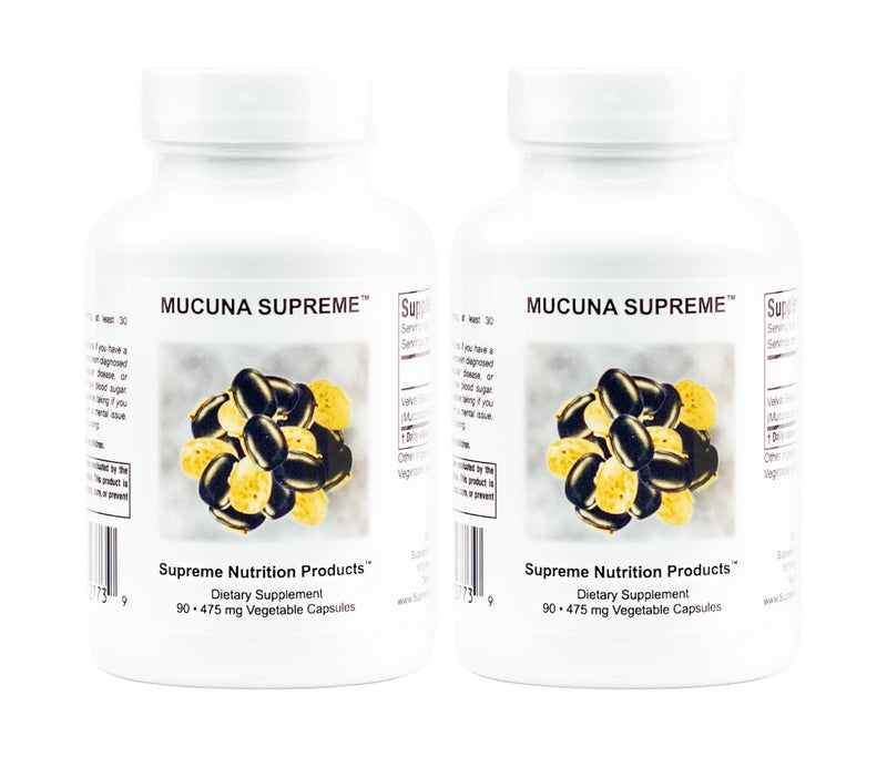 Supreme Nutrition Mucuna Supreme: 90 Velvet Bean Capsules (Pack of 2)