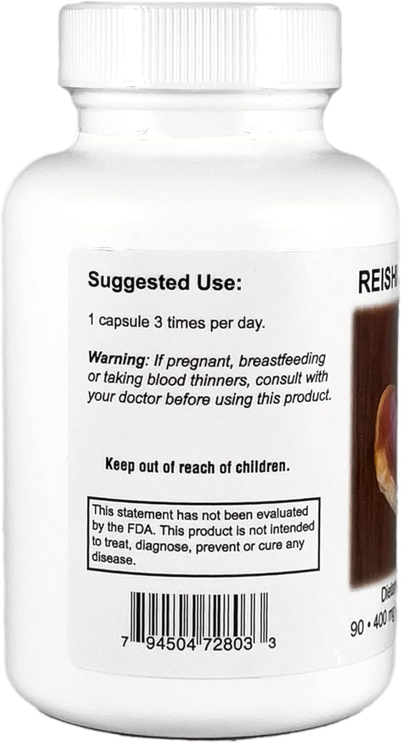 Supreme Nutrition Reishi Supreme – 90 Pure Capsules (Pack of 2) | Lab-Tested, GMP