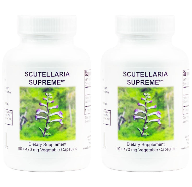 Supreme Nutrition Scutellaria Supreme – 90 Pure Chinese Skullcap Root Vegetarian Capsules (Pack of 2)
