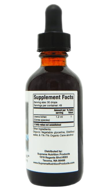 Supreme Nutrition Usnea Tincture 2 fl oz | 59 Servings