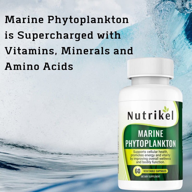 Marine Phytoplankton Omega-3 Supplement – Plant-Based Algae Capsules | 1,000mg | 60 Vegan Capsules