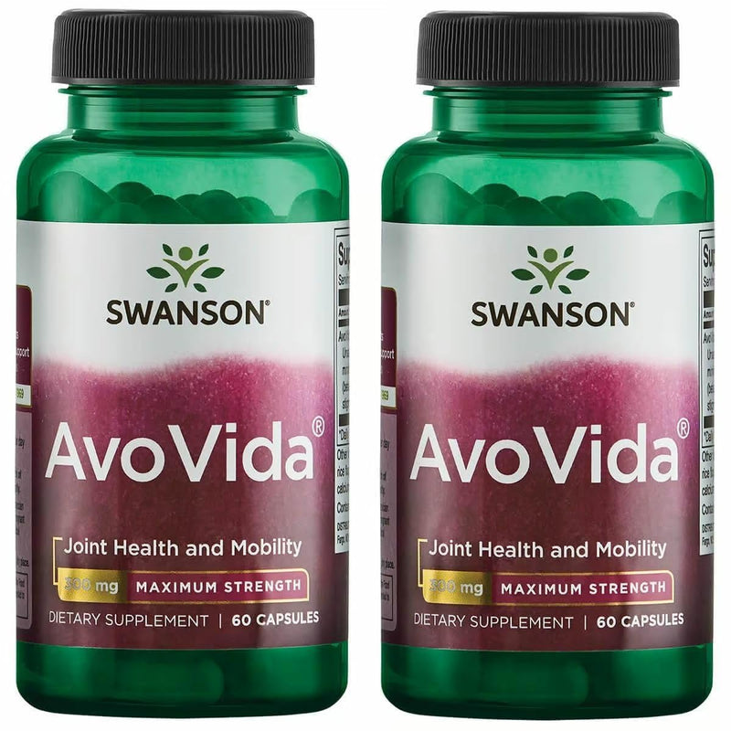 Swanson AvoVida 2-Pack - Avocado & Soybean Unsaponifiables for Joint Health