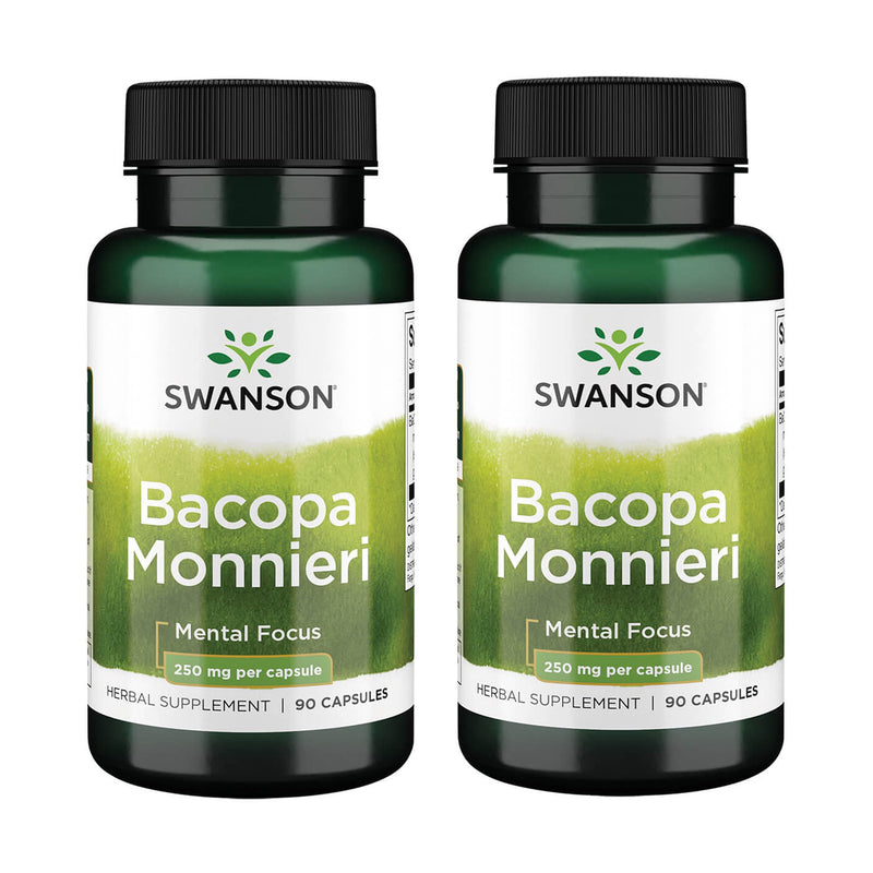 Swanson Bacopa Monnieri Extract Bacognize 250 mg | 90 Capsules (2 Pack)