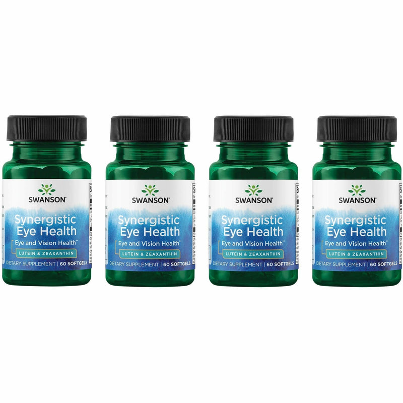 Swanson Lutein & Zeaxanthin Synergistic Eye Health – 60 Softgels (4 Pack)