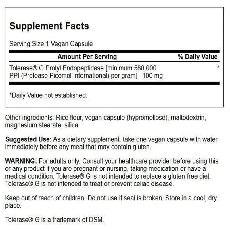 Swanson Gluten Rid with Tolerase G 100 mg | 90 Veg Capsules Enzyme