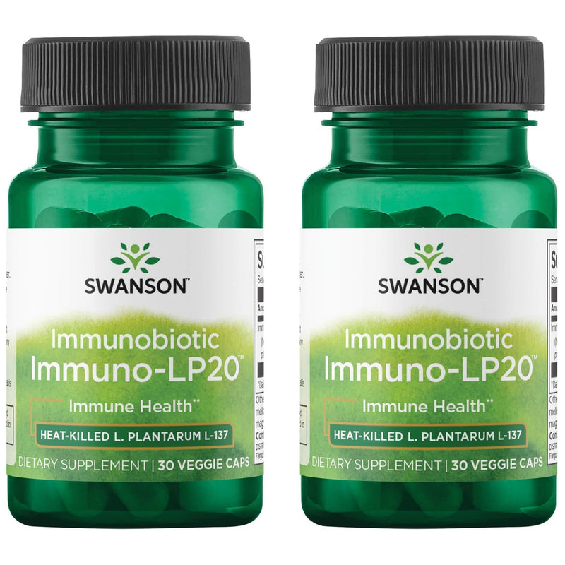 Swanson Immunobiotic Immuno-Lp20 50 Milligrams 30 Veg Capsules (2 Pack)