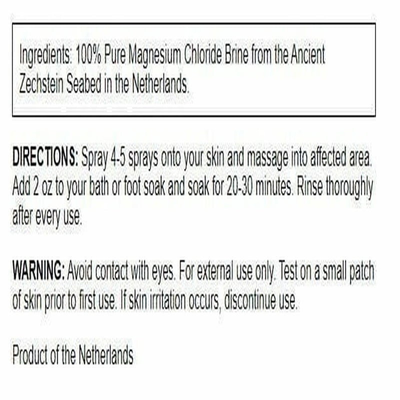 Swanson Magnesium Oil Spray – Zechstein Formula, Soothes Muscles & Skin, Sleep Support (8 fl oz)