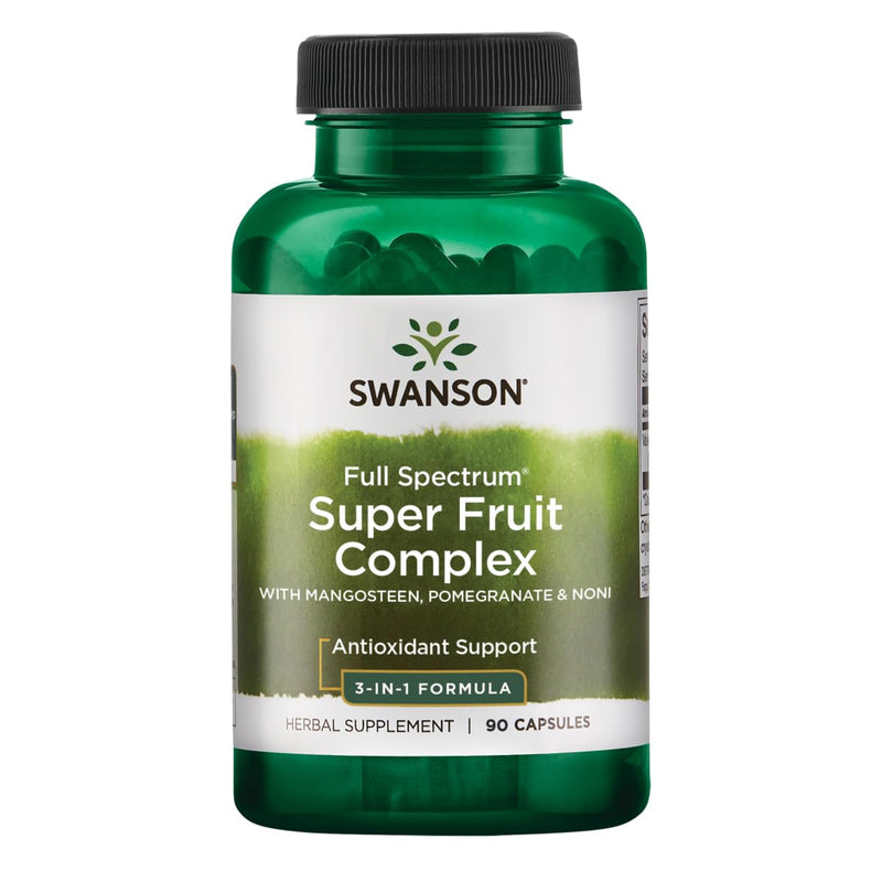 Swanson Mangosteen/Pomegranate/Noni Complex – Antioxidant & Gastrointestinal Support, 240 mg, 90 Capsules