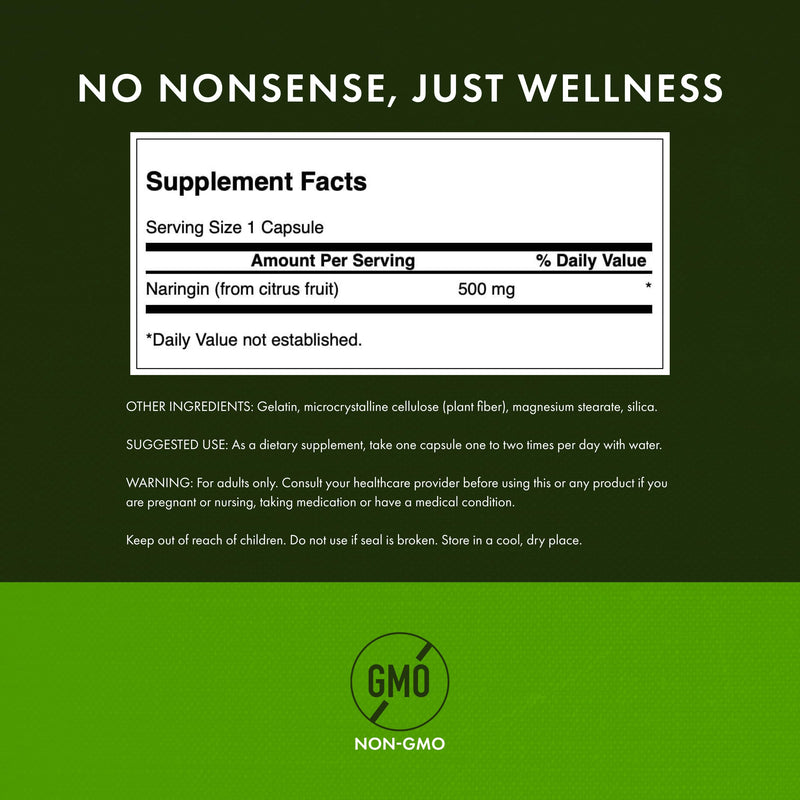 Swanson Naringin 500 mg – 60 Capsules (3 Pack)