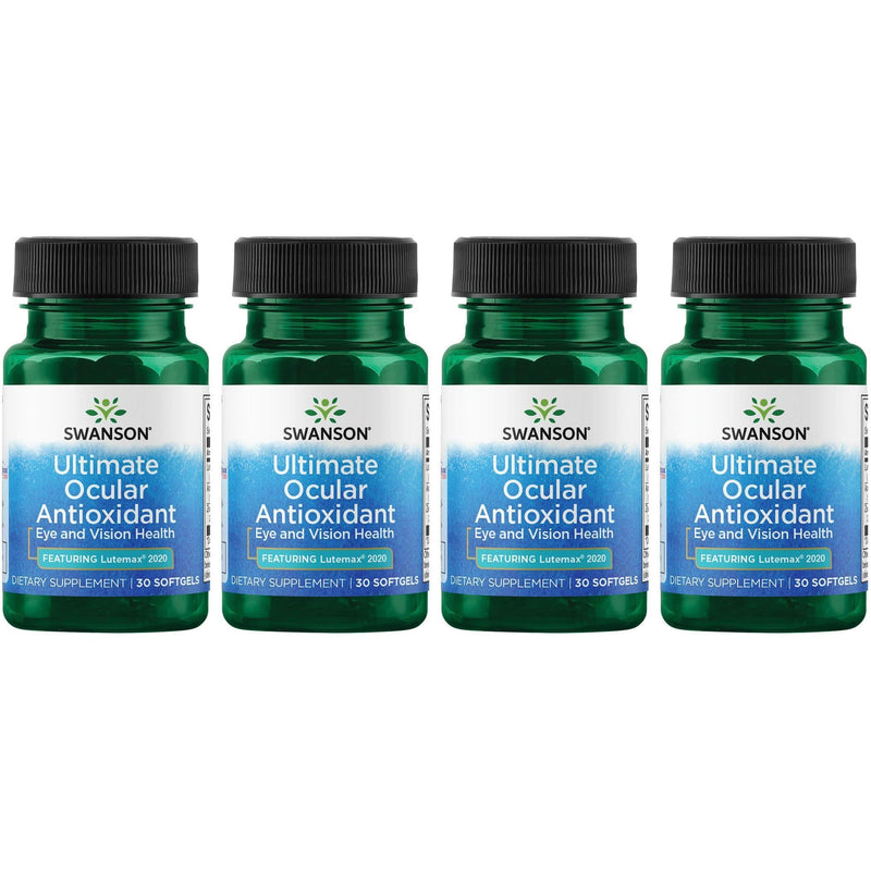 Swanson Ultimate Ocular Antioxidant with Lutemax 2020 – 30 Softgels (4 Pack)