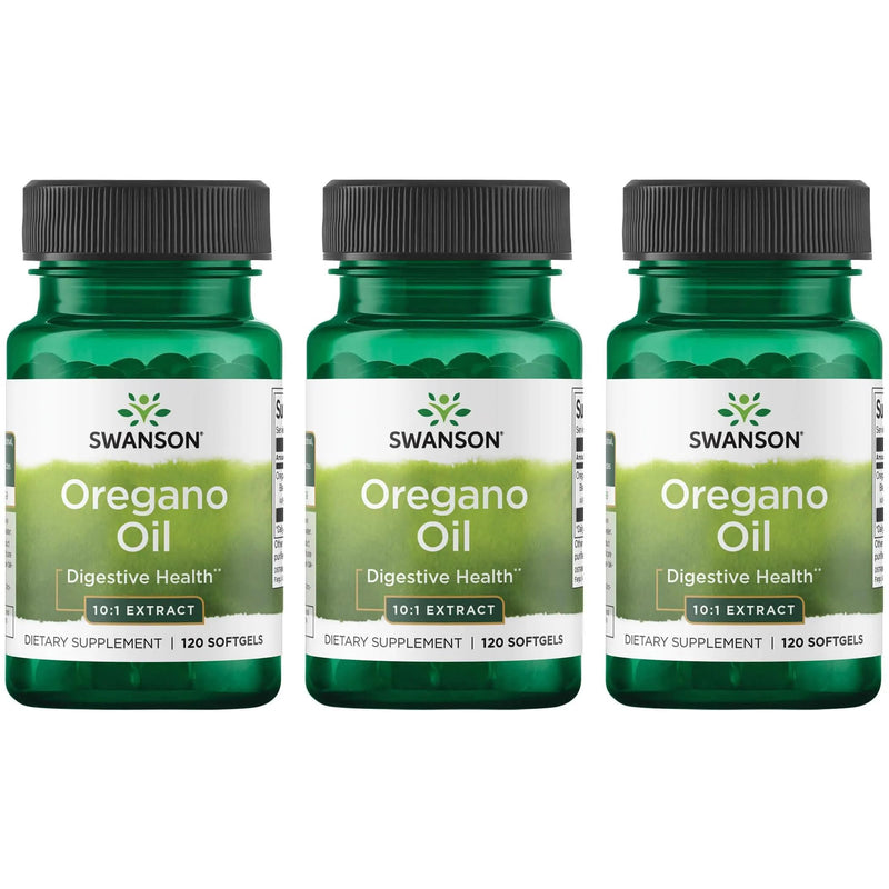 Swanson Oregano Oil 10:1 Extract – 120 Softgels (3 Pack)