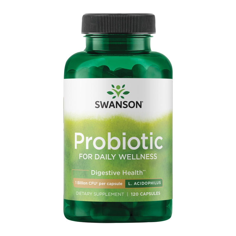 Swanson Probiotic - 1B CFU Capsule for Digestive Health | 120 Capsules