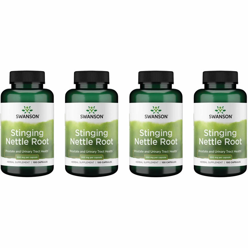 Stinging Nettle Root 500mg Capsules - Swanson (100 Caps) 4 Pack