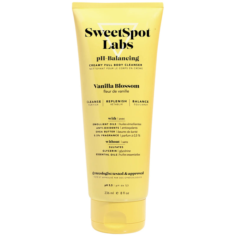 SweetSpot Labs Feminine Wash – Gentle Vanilla Blossom, pH-Balanced & Sulfate-Free, 8 oz