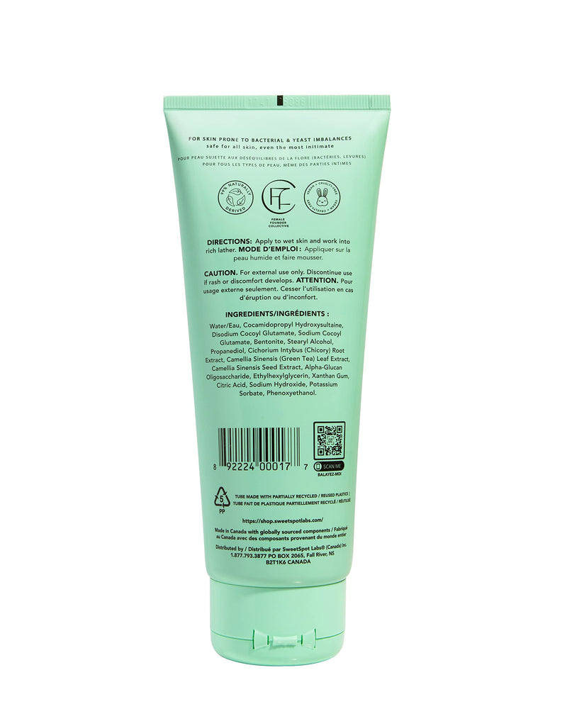SweetSpot Labs Microbiome Balancing Feminine Wash - pH Balanced, Unscented, 8 oz | Gynecologist Tested