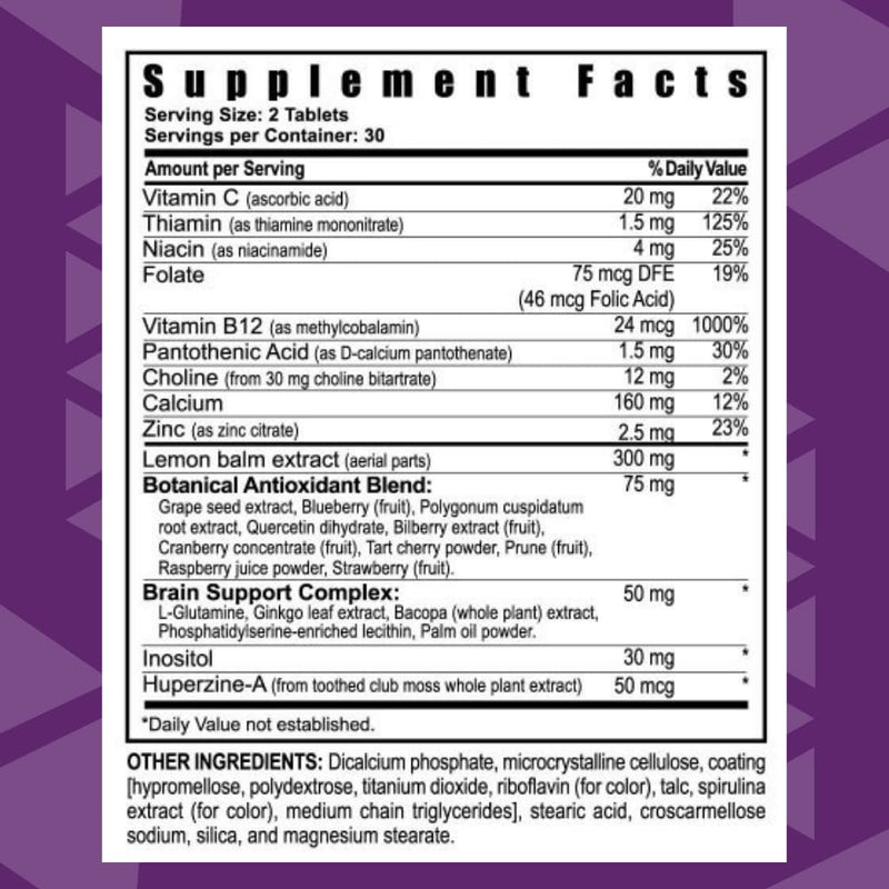 Youngevity Synaptiv Brain Support 12-in-1 – Ginkgo, Huperzine, Bacopa, Quercetin + Antioxidant Vitamins – 60 Count (Pack of 2)