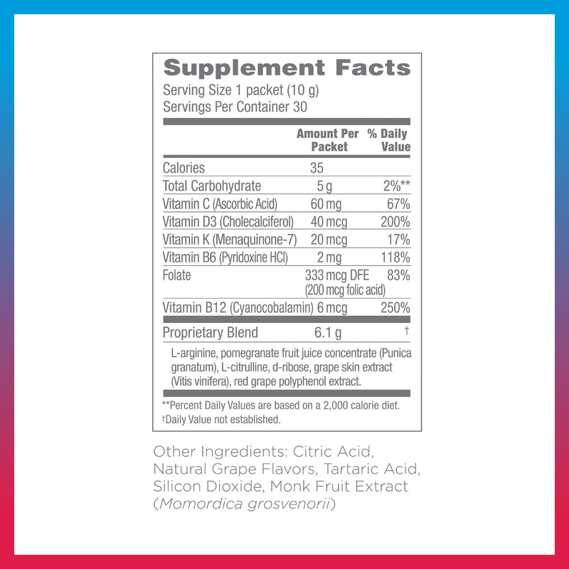 Synergy ProArgi-9 Plus L-Arginine Complexer - Grape, 30 Packets