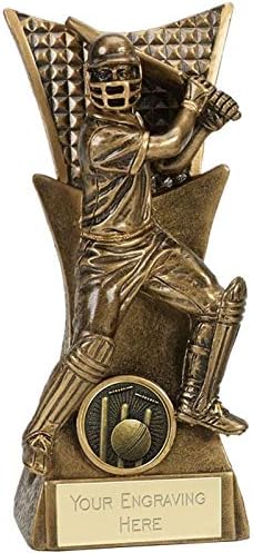 Personalised Engraved Conquerer Cricket Batsman 6.25 Inch (16cm)