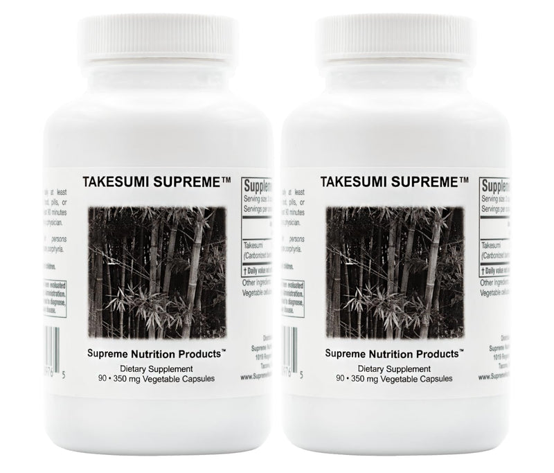 Supreme Nutrition Takesumi Supreme – 180 Veg Capsules (2x90) Activated Bamboo Charcoal
