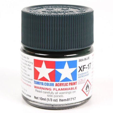 Tamiya Acrylic Paint Mini XF-17 Sea Blue