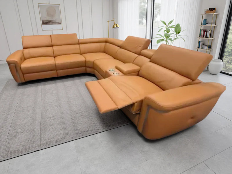 Somerville Black Electric Recliner Corner Sofa Luxury Large Modular Seating