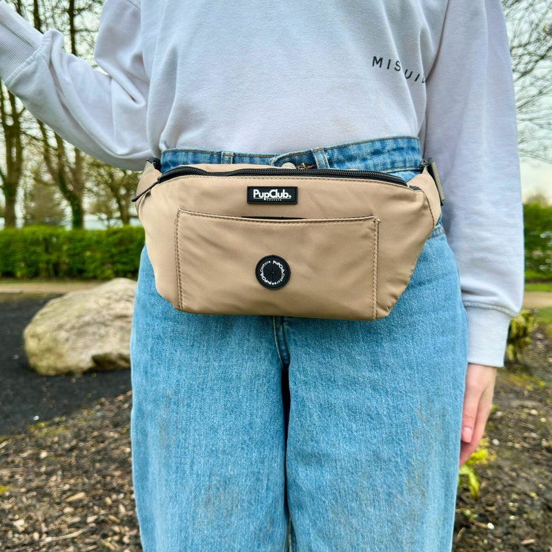 PupClub Dog Walking Bum Bag - Tan