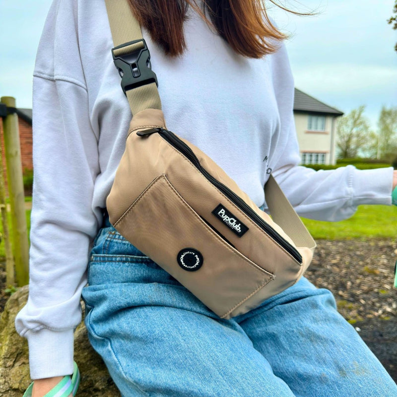 PupClub Dog Walking Bum Bag - Tan