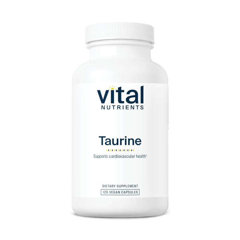 Vital Nutrients Taurine 1000mg – Vegan Detox Supplement | Heart, Nerve & Liver Support | 120 Capsules