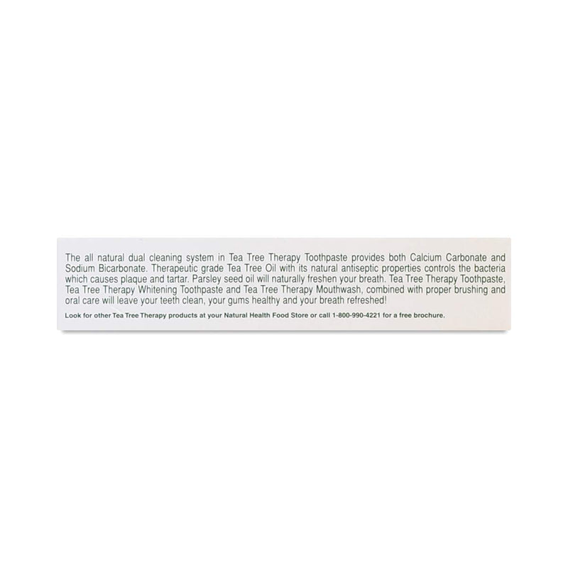 Tea Tree Therapy Toothpaste with Baking Soda 5 Oz – Pack of 2