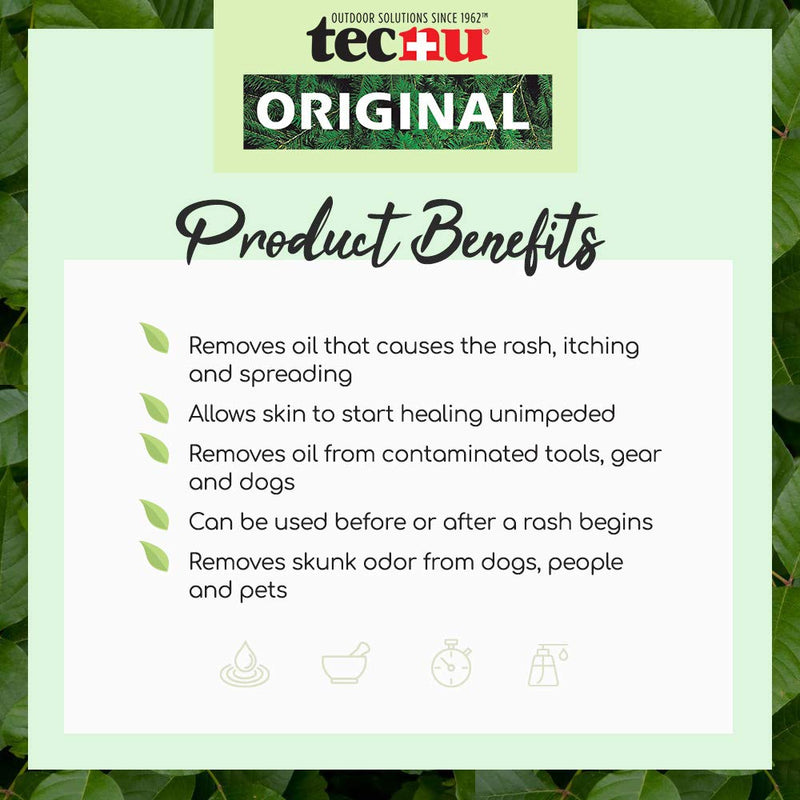 Tecnu Original Poison Oak & Ivy Outdoor Skin Cleanser – 32 Fl Oz | First Step in Poison Ivy Treatment