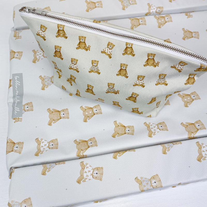 Nappy Wallet - Teddy Bear Print