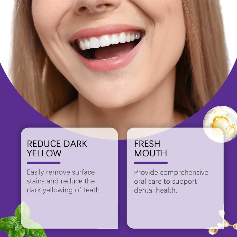 Teeth Restoration Mineral Powder, Mineral Tooth Powder, Dental Restoration Mine RAL Po wder, in Strengthening Teeth and Gums, Protect Gums and Freshen Breath 2pcs