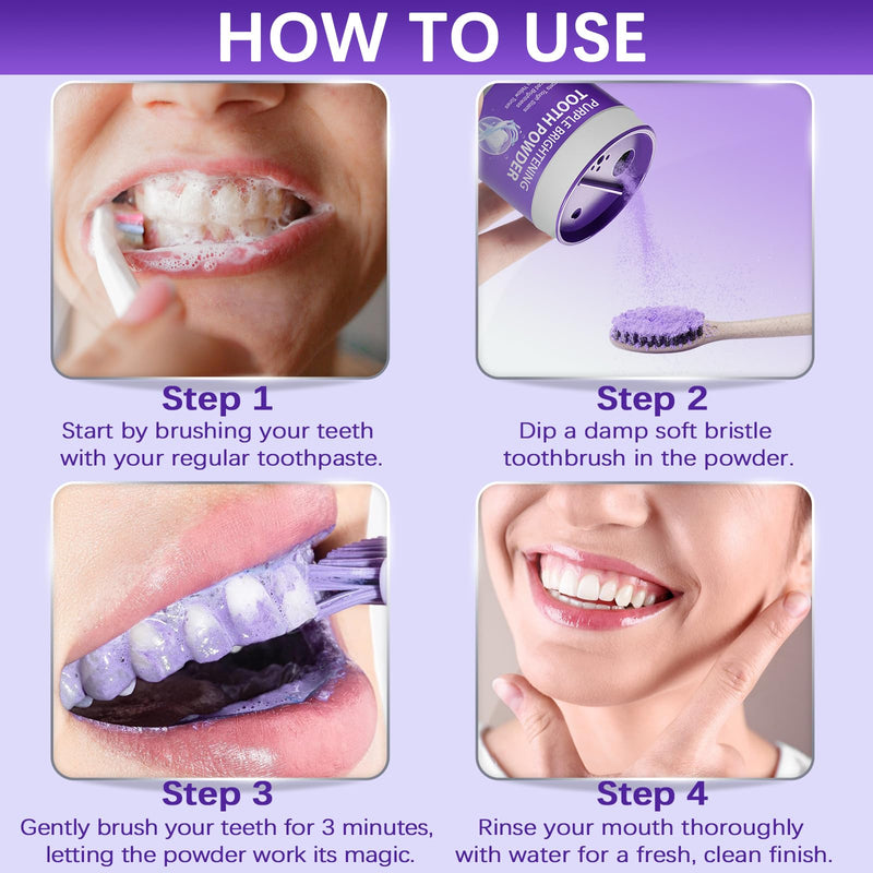 Teeth Whitening Powder & Booster – Enamel Safe, Sensitive Teeth, Fresh Breath (35g)