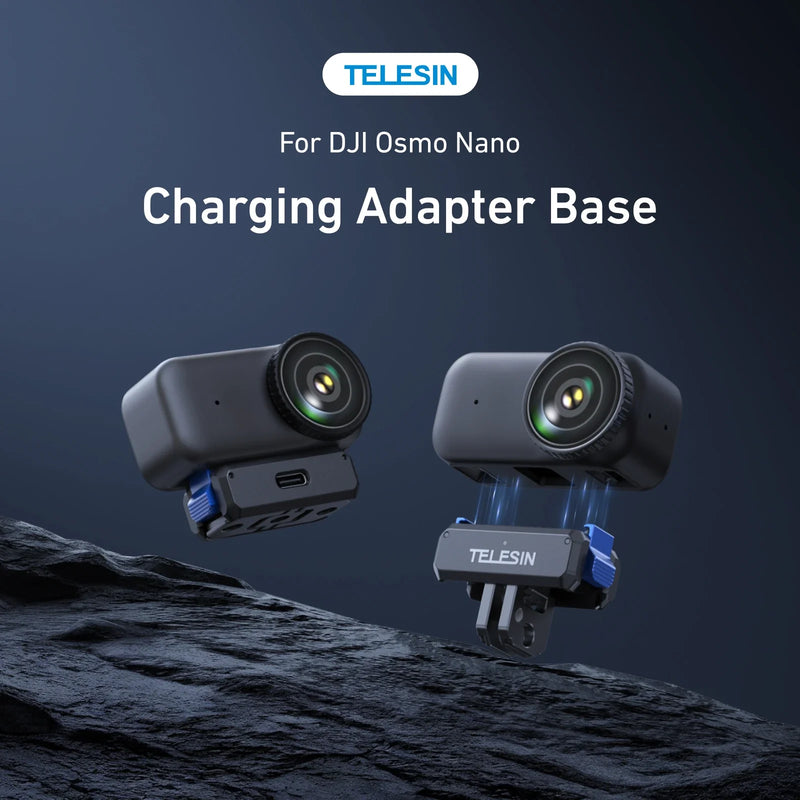 TELESIN Magnetic Quick Release Charging Adapter Mount For DJI OSMO Nano