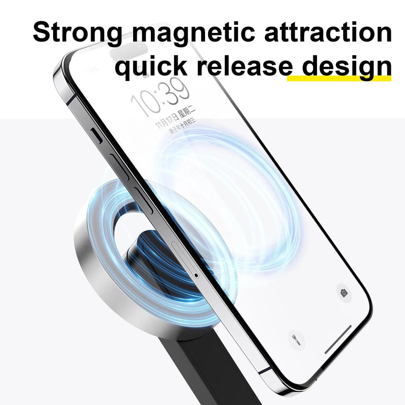 TELESIN Magnetic Selfie Stick Tripod with Bluetooth Remote Control Compatible with MagSafe