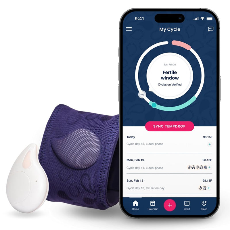 Tempdrop Wearable Ovulation Tracker – Sleep BBT Monitor for Fertility & Cycles