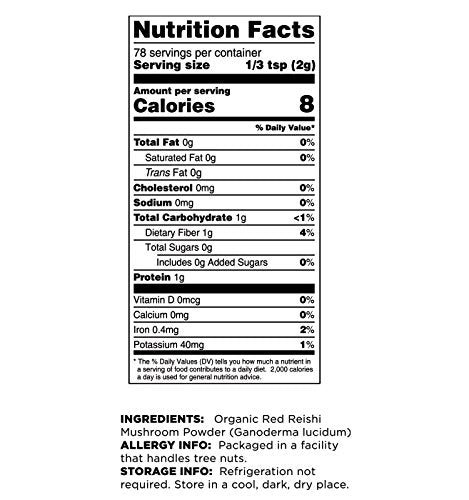Terrasoul Reishi Mushroom Powder 4:1 Extract, 5.5 oz – Immune Support