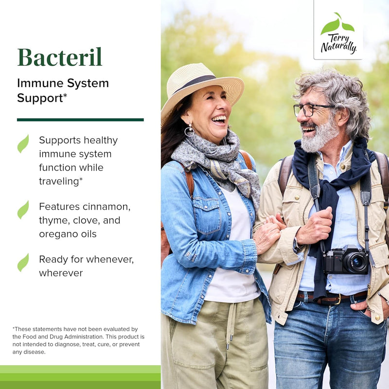 Terry Naturally Bacteril – Intestinal Support with Clove, Cinnamon, Thyme & Oregano (Pack of 2)