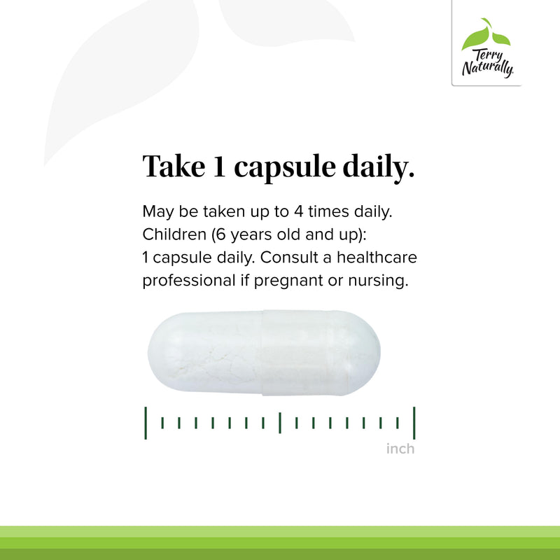 Terry Naturally BioActive Magnesium Complex – Bone & Heart Health Support – 120 Capsules