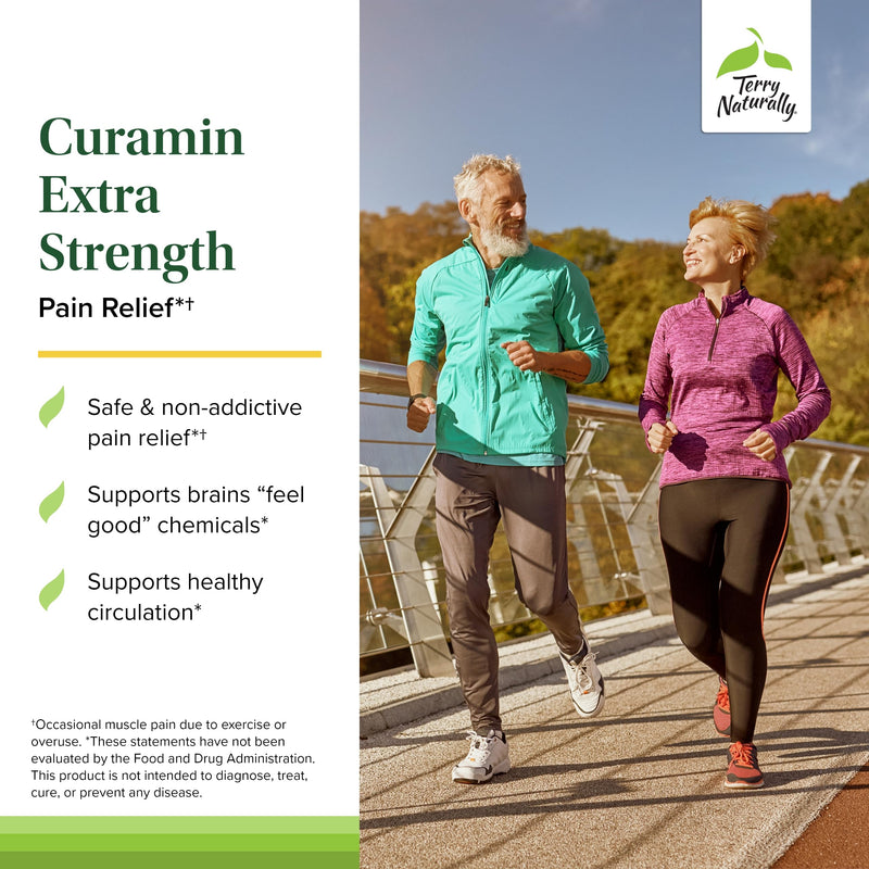 Terry Naturally Curamin Extra Strength - Curcumin + Boswellia for Joints & Circulation (Pack of 2, 60 Tablets)