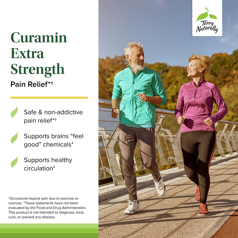 Terry Naturally Curamin Extra Strength – Curcumin & Boswellia for Joint, Muscle & Circulation Support | 120 Tablets