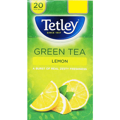 Tetley Lemon Green 20 Tea Bags (Case of 4)