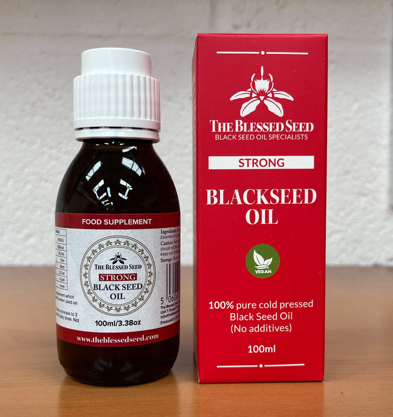 The Blessed Seed Strong Black Seed Oil – 100 ml | 100% Pure, Slow Cold-Pressed Antioxidant Health Supplement